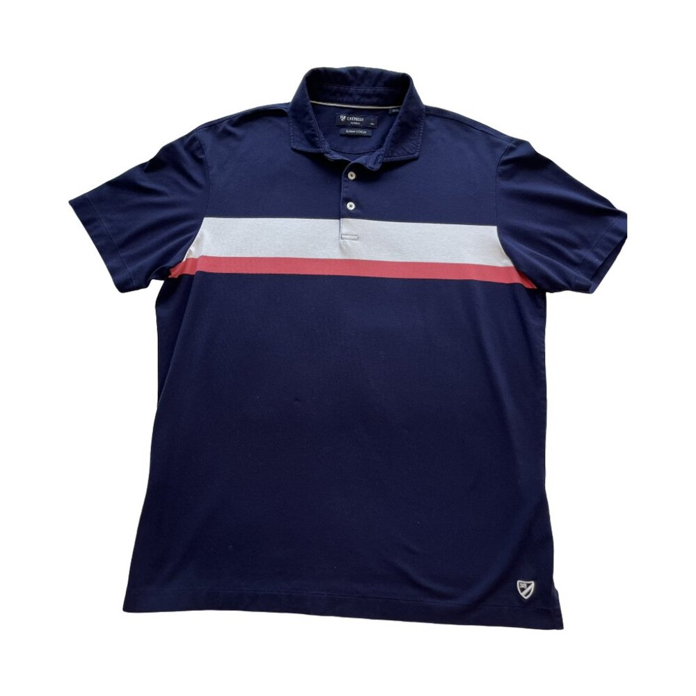 Cremieux Men's Short Sleeve Cotton Polo Shirt Super Soft - L